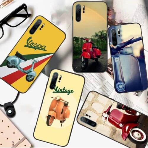 Vespa Motorcycle Scooter Phone Case For Huawei P20 P30 P40 lite Pro P Smart 2019 Mate 10 20 Lite Pro Nova 5t
