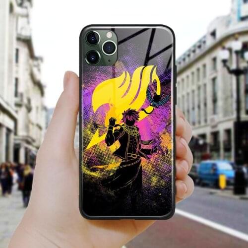 Fairy Tail Manga Anime soft silicone glass phone case shell cover for Apple iPhone 6 6s 7 8 Plus X XR XS 11 Pro MAX