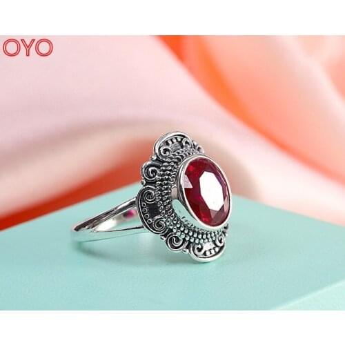 Really new s925 silver gold-plated jewelry vintage cut face rin