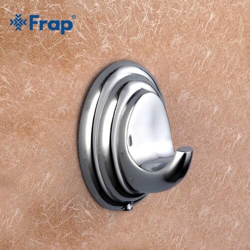 FRAP 1 set Modern Style Restroom Tower Holder Wall-mount Single hook Bathroom accessories Towel Hook F1505-1