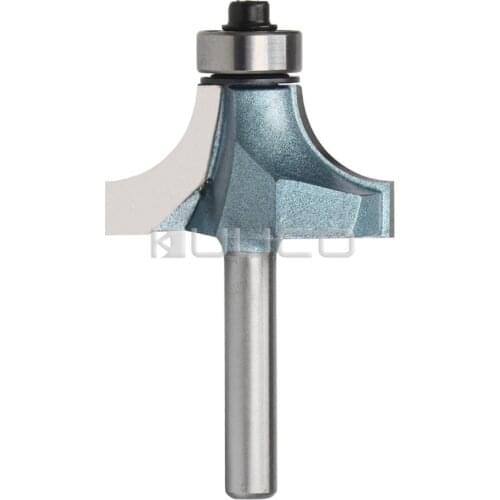 Milling Cutters/Arc Router Bit/Carbide Tools/Anti-kickback Design Round Over Edging Router Bit with Bearing 2 flute Endmill