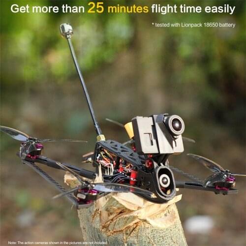 HGLRC REKONFPV Rekon5 Zeus F722 Mini BLHELI32 30A 800mW Caddx Ratel V2 2004 3000KV 4S 5inch Mini Long Range LR5 Analog FPV Drone