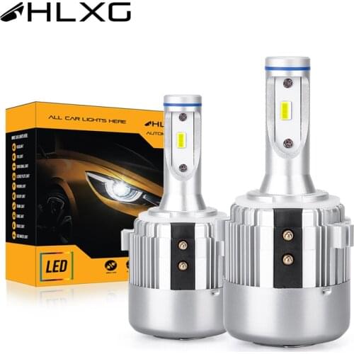 HLXG H7 LED Bulb No Error Automible led headlight blubs H7 adapter 6000K Bright White 20000LM 120W For VW Golf GTi Passat MK7