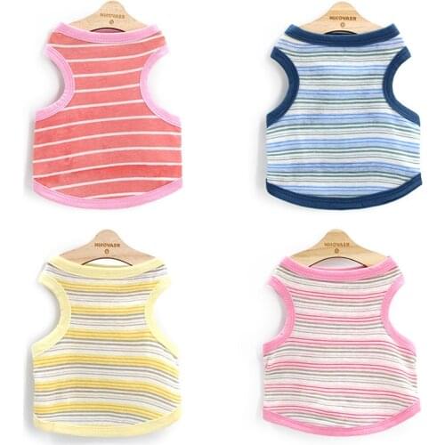 Summer Dog Clothes Cotton Puppy Dogs Vest Shirt Cat Dog Costume Chihuahua Pet Clothes For Small Medium Pet Dogs Shirt Ropa Perro