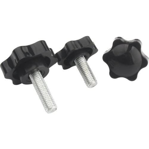 M4 M5 M6 M8 Star Hex Shaped Head Clamping Screw Metric Machine Bolts Knob Plastic Carbon Steel Galvanization Hardware