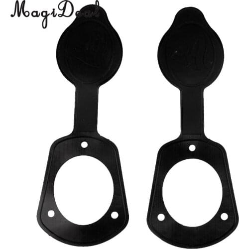 MagiDeal Hot Sale 2Pcs Large Black Color ABS Cap Gaskets for Flush Mount Fishing Rod Holders Canoe Rowing Boat Kayak Accessory