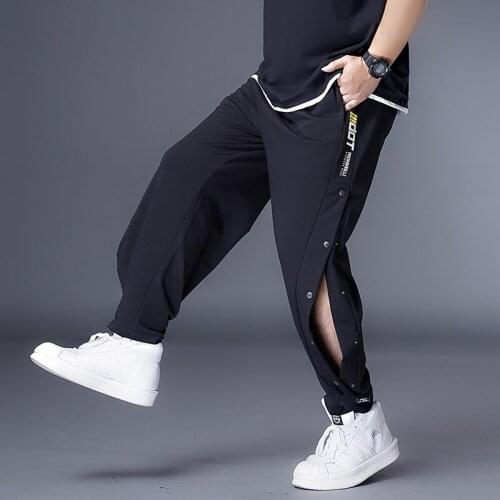Plus 7XL 6XL 5XL XXXXL Men Autumn Summer Sports Running Pants Pockets Training Elastic Waist Jogging Casual Trousers