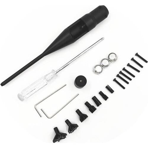 Adjustable Red Dot Laser Pointer Bore Sighter Kit For Hunting 0.177 To 0.78 Caliber Rifles Tactical Hunting Sight Accessories