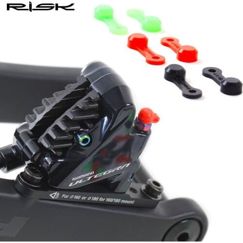 Risk 10pcs Mountain Road Bicycle Oil Disc Exhaust Screw Dust Cap Oil Nozzle Rubber Sleeve XT Clamp Repair Parts