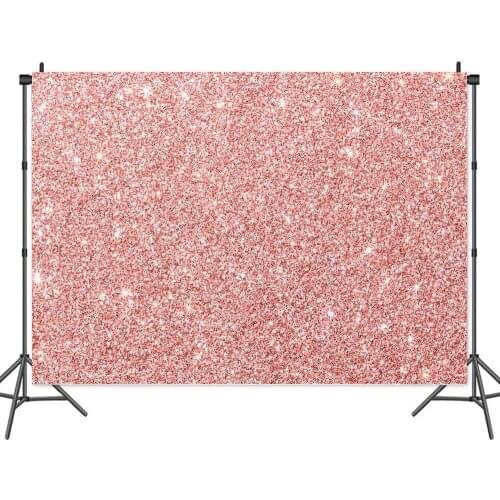 Romantic Rose Gold Light Spot Theme Backdrop Girls Birthday Party Table Decoration Photography Photo Background on Vinyl Banner