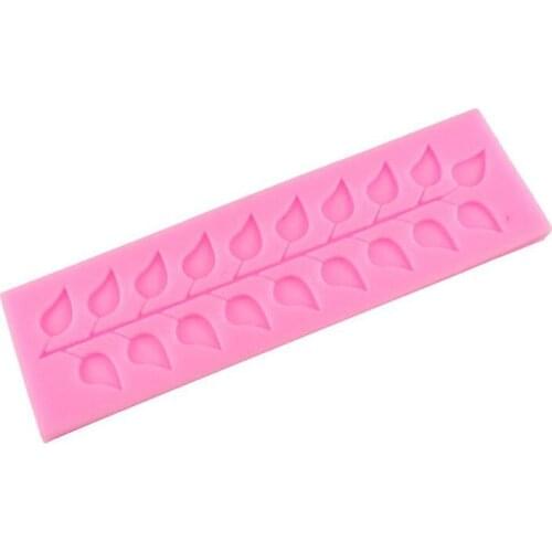 Silicone Lace Leaf Cake Mold DIY Lace Leaf Pattern Cake Mould Fondant Sugar Decorating Mold Kitchen Dessert Baking Tool