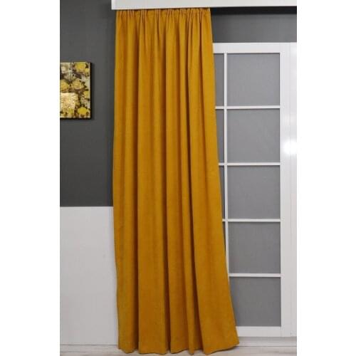 Honeycomb Velvet Textured Background Curtain 150x270 Straight Welded Ekstrafor Shir