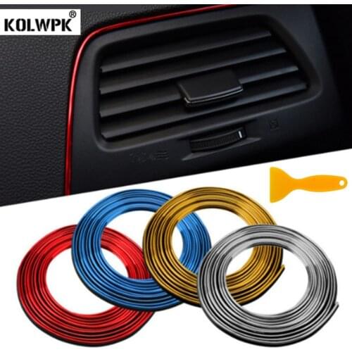 5M Universal Car Decorative Strip DIY Interior Decorative Line for KIA Rio K2 K3 K5 Cerato Soul Forte Sportage Car Accessories