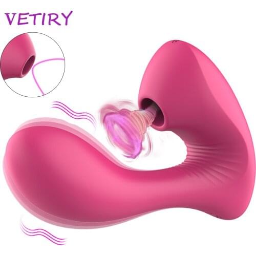 VETIRY Vagina Sucking Vibrator 10 Speed Vibrating Oral Sex Suction Clitoris Stimulation Female Masturbation Sex Toys For Adult
