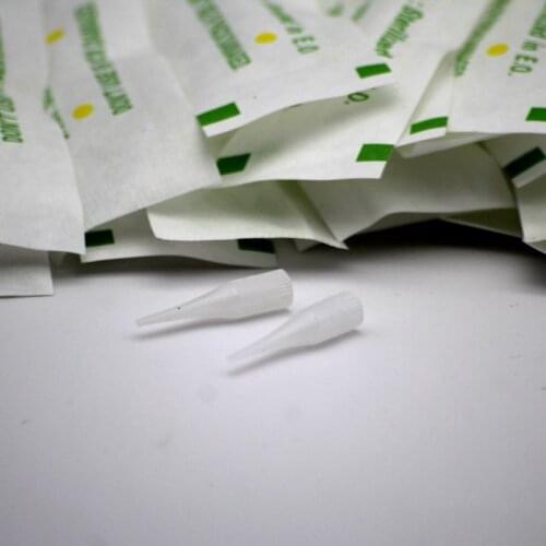 1000Pcs Giant Sun Tattoo Needle Tips Disposable Needles Caps Nozzle for Permanent Makeup Eyebrow Lip Tattoo Machine G8650