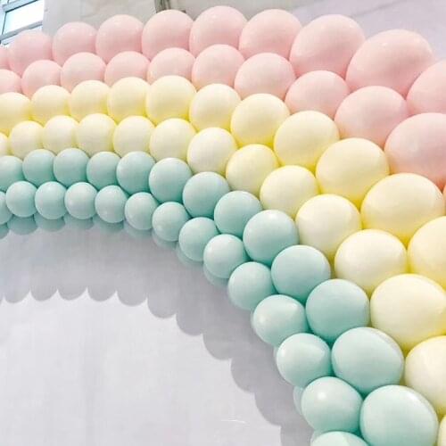 30Pcs 5/10inch Macaron Latex Balloons Pastel Candy Balloon Wedding Birthday Party Decoration Baby Shower Decor Air Globos