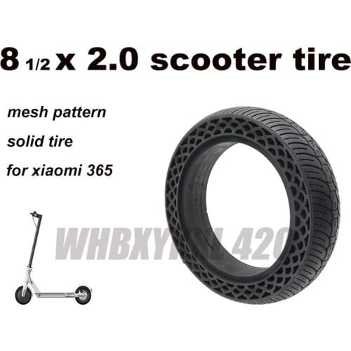 8.5 inch 8.5 x 2.0 for Xiaomi Mijia M365 Electric Scooter Rear Wheel Explosion-Proof Absorber Tire 8 1/ 2x2 Fixed Tire