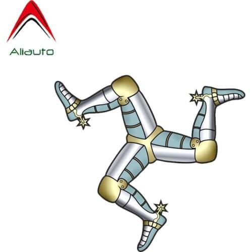 Aliauto Personality Creative Sticker Isle of Man Car Accessories Vinyl for Motorcycle Helmet Volkswagen Renault,13cm*12cm