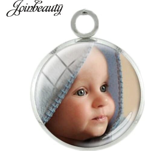 JOINBEAUTY personalization Charm Jewelry DIY Handmade Glass Cabochon 12mm Metal Charms Accessories NA01