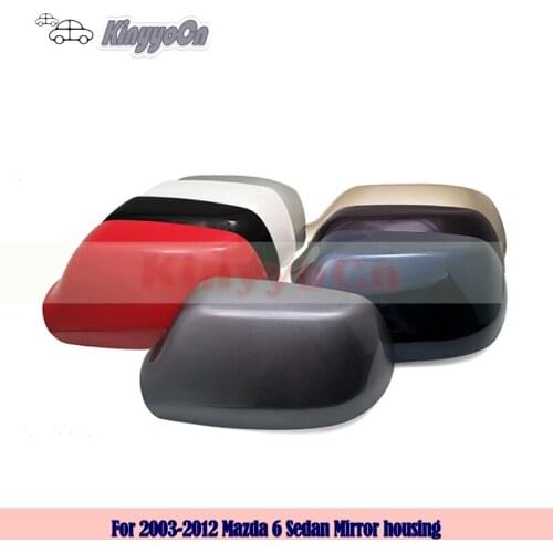 Kinyyocn For Mazda 6 Sedan 2003 04 05 06 07 08 09 10 11 2012 External mirror Cover Rearview Mirror Cover side mirror Housing