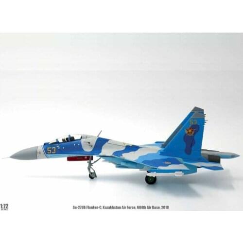 Diecast 1:72 2010 Kazakhstan Air Force Su 27UB Flanker-C Fighter Model Toy Static Simulation Aircraft Airplane Models Collection