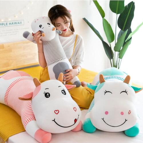 50 cm childrens toys cute calf plush toy doll pillow long strip pillow comfort doll boys and girls favorite Christmas gifts