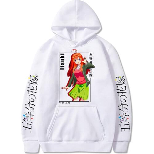 Fashion Comic The Quintessential Quintuplets Hoodies Sweatshirts Women Men Autumn Harajuku Hooded Casual Girls White Pullovers