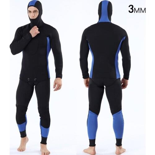 Men Full Body Diving Suits Wetsuit 3mm Neoprene Wet Suit Scuba Diving Snorkeling Underwater Diving Sailing Surfing River Rafting