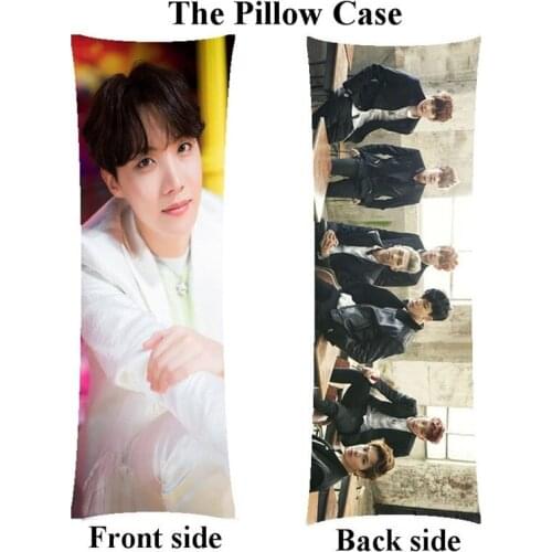 New J-hope Pillowcase cover 150cmx50cm Kpop girl Home Bedroom body pillowcover Printing both sides gift