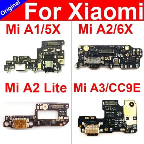 USB Charging Port Jack Board For Xiaomi Mi A1 A2 Lite A2Lite 5X 6x CC9E A3 Redmi 6 Pro USB Charge Port Board Replacement