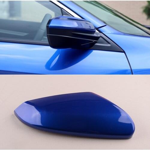 Blue Car Right Passenger Side Rearview Mirror Cap Cover 76201TBAA11ZF Fit For Honda Civic 10th 2016 2017 2018 2019 2020