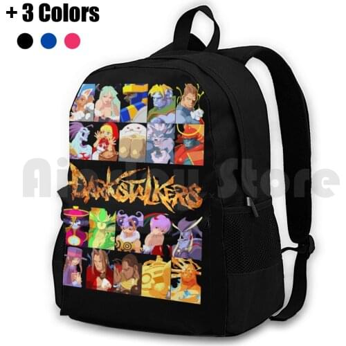 Darkstalkers Outdoor Hiking Backpack Riding Climbing Sports Bag Dark Stalkers Darkstalkers Arcade Game Fighting Anime Vampire