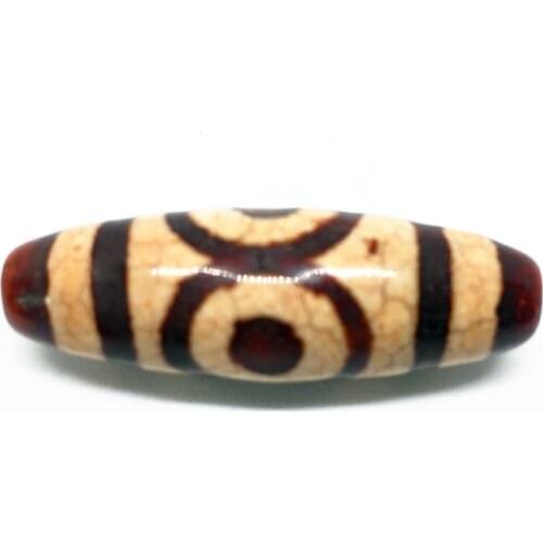 Tibet Beads Red Natural Agate 3 Eyes 12mm*38mm Pendant Powerful Amulet Tibetan Dzi Beads DIY Pendant Bracelet Free Shipping