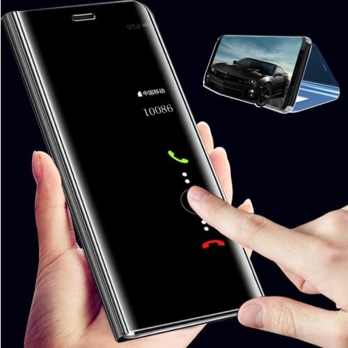 Smart View Mirror Flip Cover For HUAWEI Honor 7A 7C 7A Pro AUM-L41 Y5 Y6 Prime 2018 P10 P20 P8 Lite 2017 V10 Case Protector
