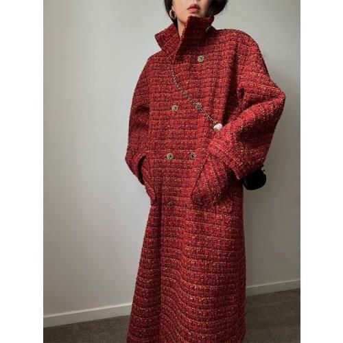 Женские твидовые пальто Vinieer China At AliExpress