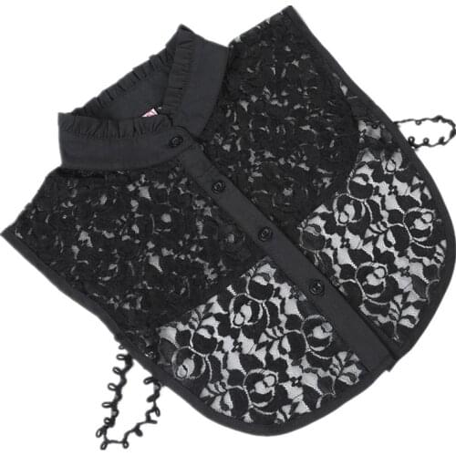 Finto colletto lace fake collar blouse necklace top col dentelle adjustable cuellos bobo falsos de mujer cuello postizo camisa