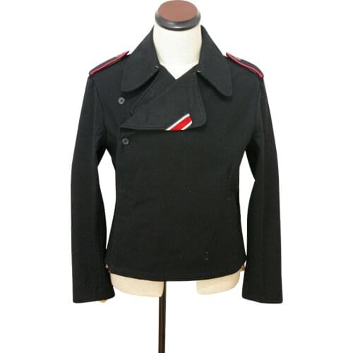 GUWC-004 WWII German Elite panzer black wool wrap/jacket