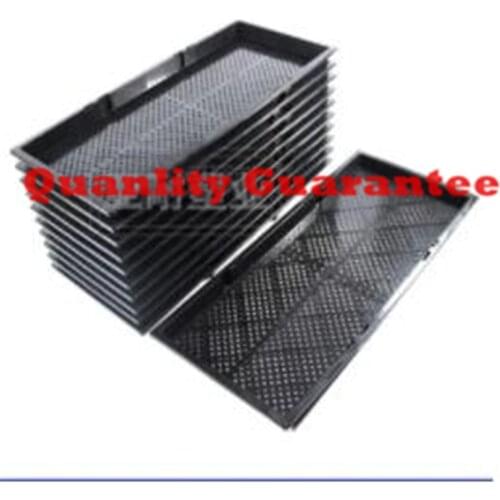 10pcs Double-layer sprout seedling dish Thick pot culture Pinet tray Nutrition bowl culture tray 56*24*3cm