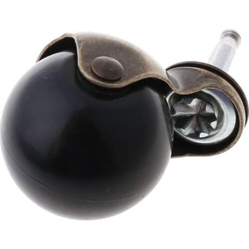 2 inch Swivel Caster Wheels Antique Brass Ball Caster with Long Stem Total 330lbs Capacity for Furniture Replacement Set of