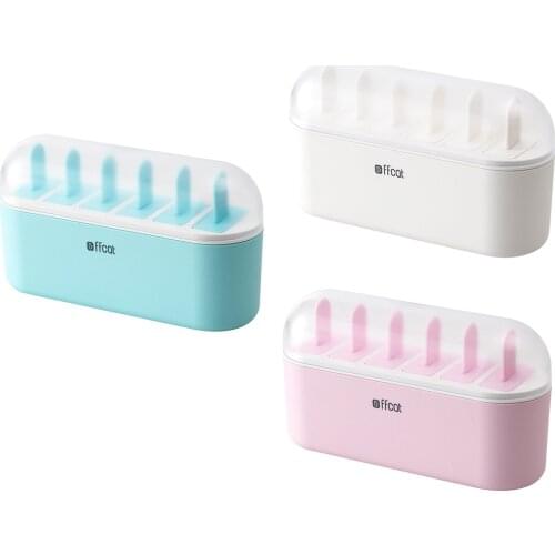 6CS Summer Accessories Kitchen Tools Food Grade Lolly Mould DIY Ice Cream Maker Popsicle Molds Dessert Molds