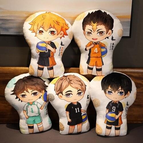 Anime Haikyuu Pillow Cushion Seat Shoyo Hinata Figure Doll Bedding Home Decor Pillow for Living Room Sofa Plush Pillow Toys Gift