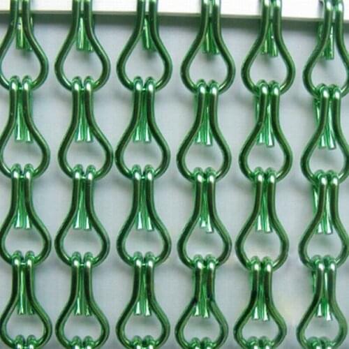 Assorted Aluminum Double Hooks Chain Fly Screen / Aluminum Chain Curtain for Room Dividers