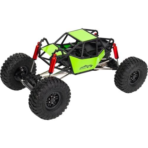 AUSTAR AX-8504R Nylon RC Car Body Shell Chassis RC Roll Cage with 4 Tires Compatible with 1/10 Axial SCX10 90046