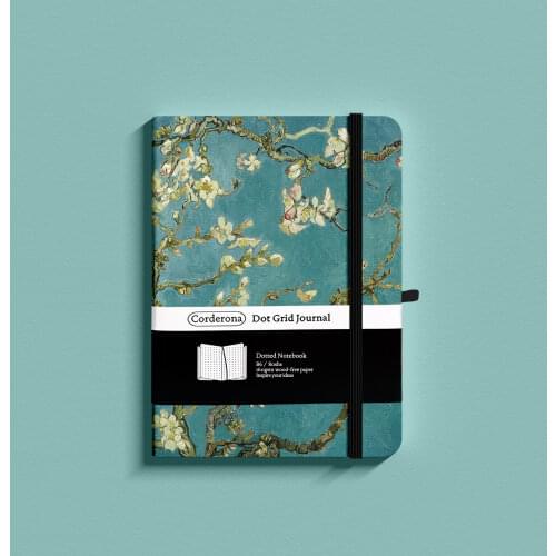 B6 160gsm Vincent Van Gogh Bullet Dotted Journal Hardcover Notebook Blossoming Almond Tree Planner Travel Diary