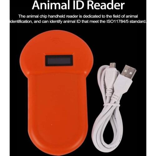 Pet ID Reader Animal Chip Digital Scanner USB Rechargeable Pocket Reader Handheld Animal Dog ID Reader Scanner Dog Cat ID Reader