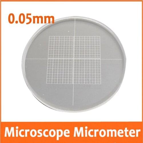 DIV=0.05MM Eyepiece Lens Scale Biological Microscope Measuring Scale Microscope Micrometer Eyepiece Micrometer 20mm or 24mm