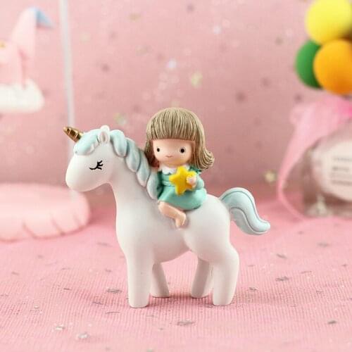 Unicorn Rainbow Cake Decor Birthday Wedding Cake Flag Cloud Cake Flag Suitable Birthday Wedding Baby Party Decor Supplies