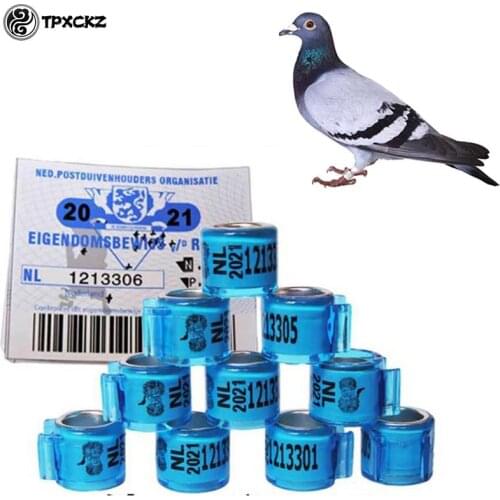 Pigeon Foot Ring with certificate Durable Bird Ring Pheasant Foot Ring Multicolor Bird Tools Pigeons Rings Identification Ring