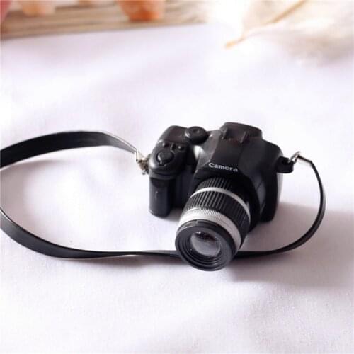 1/12 Dollhouse Mini Camera Model Newborn Photography Props Retro Miniature Camera Decoration