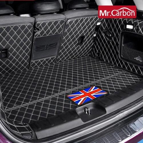 Car Trunk Leather Protective Mat Decoration Accessories For BMW MINI ONE Cooper S JCW F54 F55 F56 F60 R60 CLUBMAN car styling